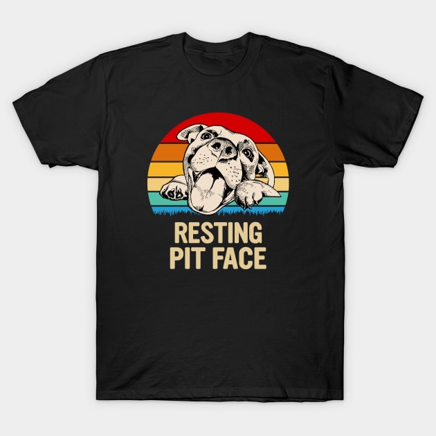 Resting Pit Face T-Shirt by JKFDesigns